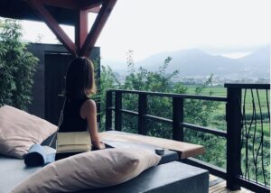 スイートルーム蘭鋳からの景色