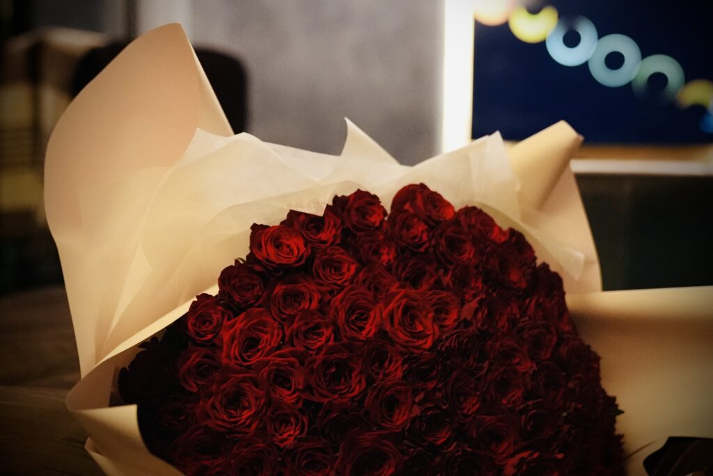 客室から眺める夜の湯布院