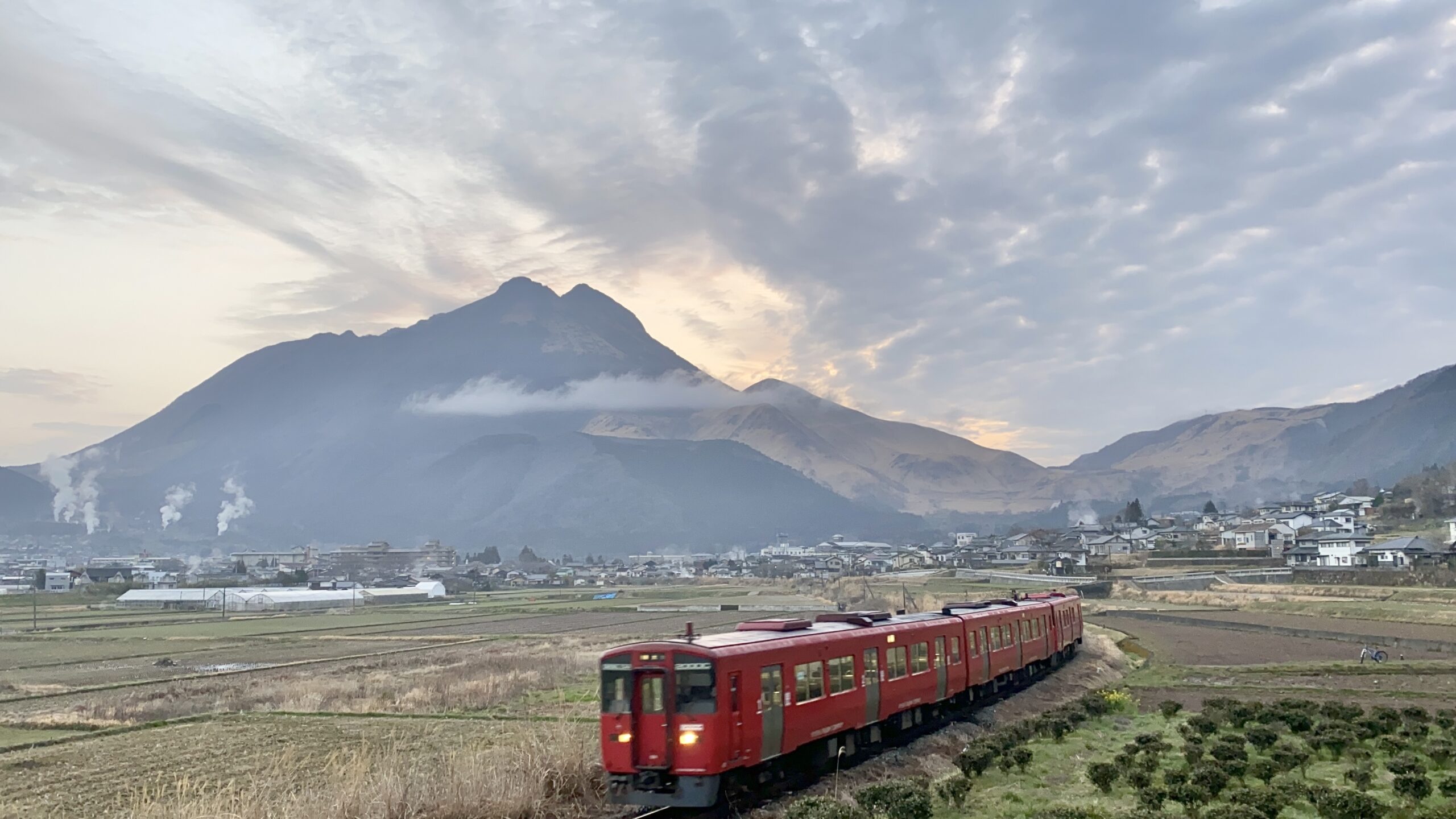 由布院 早朝の絶景